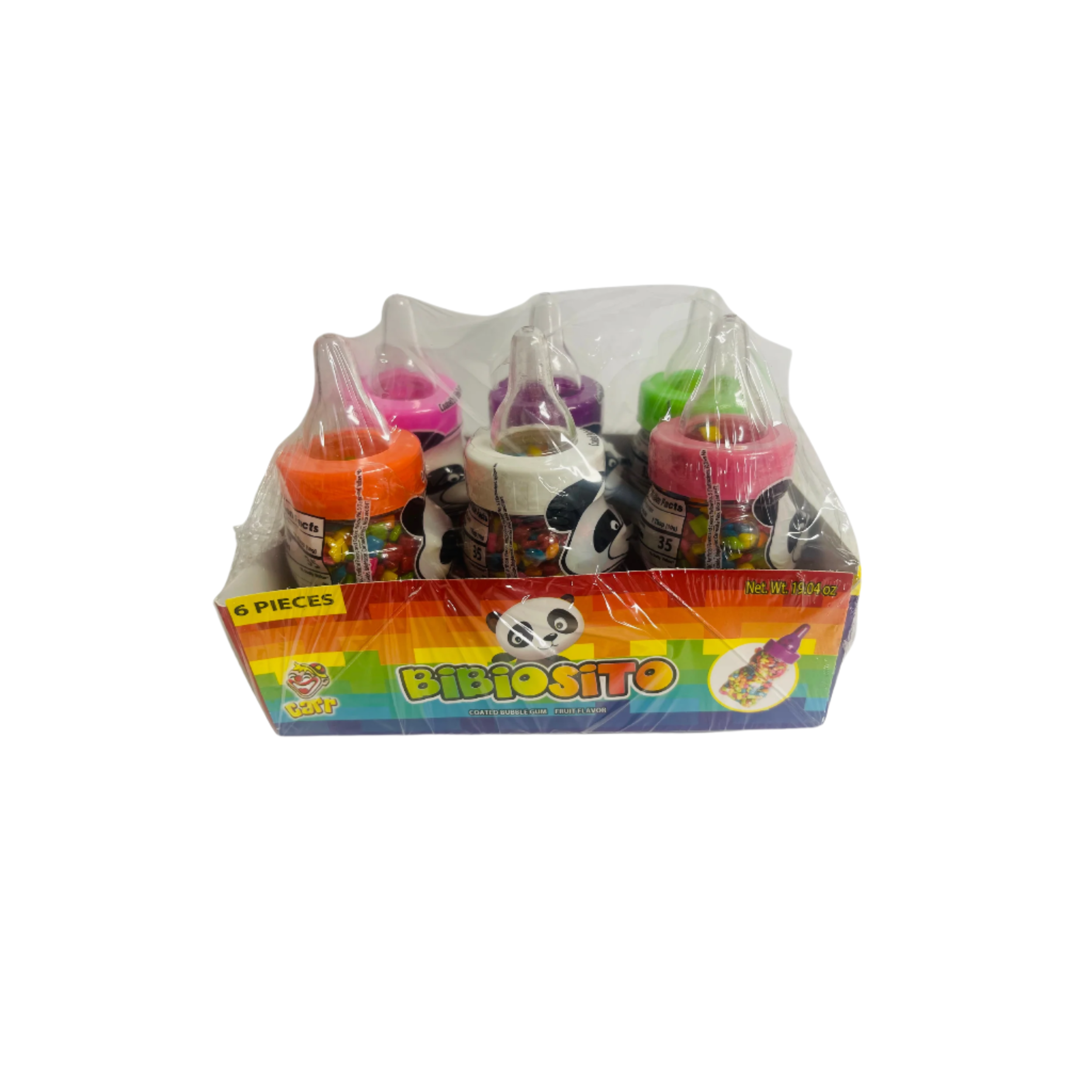 bubble gum in a pacifier